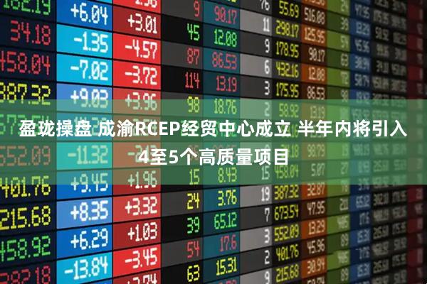 盈珑操盘 成渝RCEP经贸中心成立 半年内将引入4至5个高质量项目